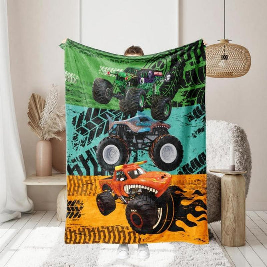 Monster Truck Soft Blanket